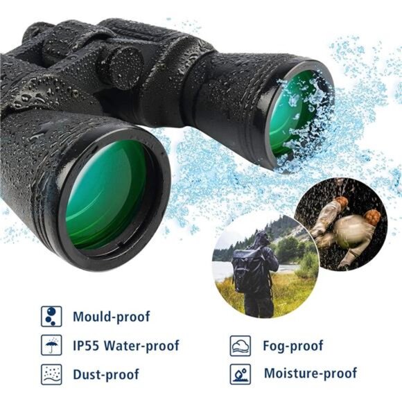 20x50 High Power Binoculars for Adults with Low Light Night Vision, Compact - Picture 6 of 7